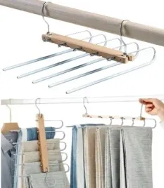 wieszak-na-spodnie-organizer-na-5-par-spodni-drewno-stal-nierdzewna-do-szaf