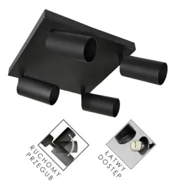 lampa-spotlight-fargo-4xgu10-czarna-kwadrat