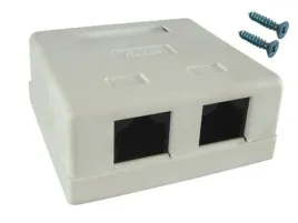 puszka-natynkowa-cat5e-2x-rj-45-utp-zatrzaskowa
