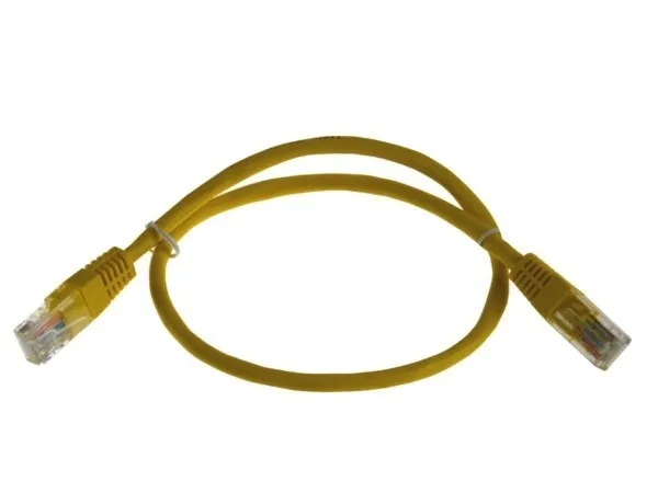 kabel-patchcord-utp5-05m-zolty