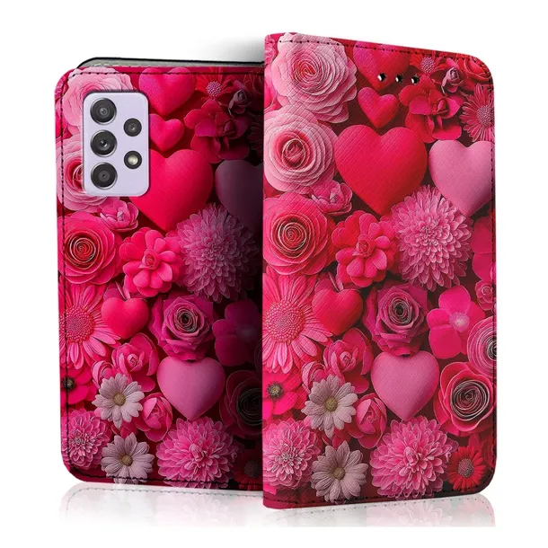 ETUI Z KLAPKĄ NA TELEFON SAMSUNG A52 A52S 5G CASE PORTFEL WZORY SZKŁO