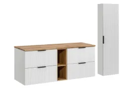 zestaw-mebli-lazienkowych-140-cm-bialy-mat-z-blatem-dab-i-szafka-wysoka