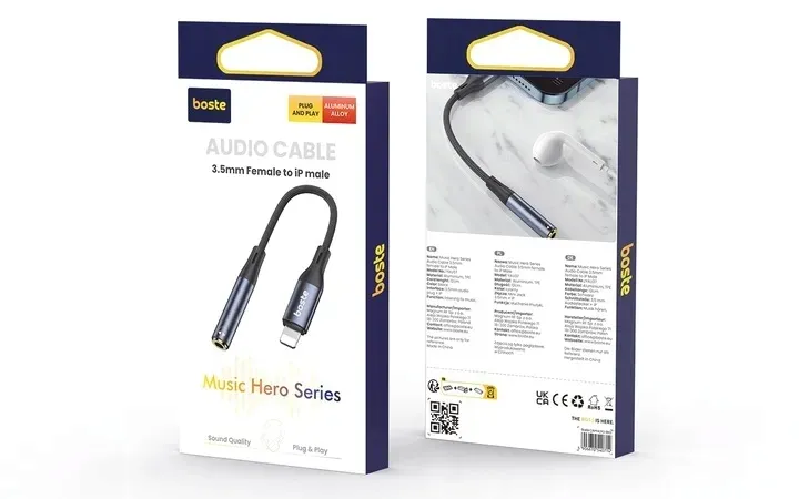 boste-adapter-przejsciowka-audio-lightning-do-iphone-mini-jack-aux-12cm-stan-opakowania-oryginalne