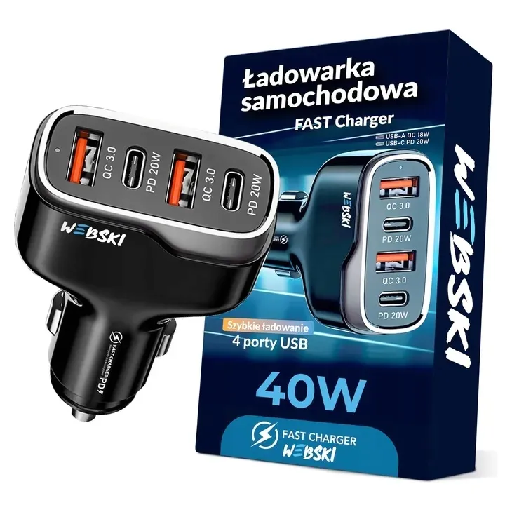 webski-ladowarka-samochodowa-40w-usb-usb-typ-c-pd