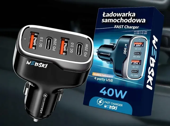 webski-ladowarka-samochodowa-40w-usb-usb-typ-c-pd