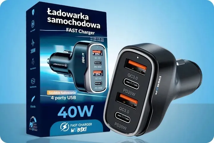 webski-ladowarka-samochodowa-40w-usb-usb-typ-c-pd-marka-inna
