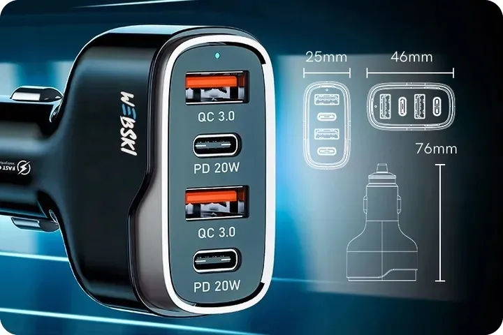 webski-ladowarka-samochodowa-40w-usb-usb-typ-c-pd-elementy-zestawu-inny