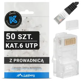 50x-wtyk-wtyki-koncowki-wtyczka-rj45-8p8c-utp-kat-6-z-prowadnica-lanberg