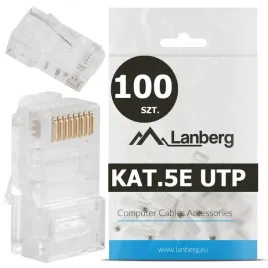 100-szt-koncowki-wtyk-wtyki-rj45-8p8c-utp-kat-5e-cat-5e-linka-drut-lanberg