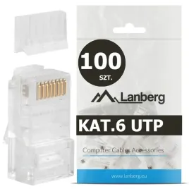 100-szt-koncowki-wtyk-wtyki-rj45-8p8c-utp-kat-6-cat-6-z-prowadnica-lanberg