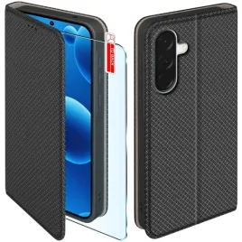 etui-z-klapka-do-samsung-a56-5g-zamykane-czarne-futeral-szklo-9h