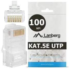 100-szt-koncowki-wtyk-wtyki-rj45-8p8c-utp-kat-5e-cat-5e-przelotowe-lanberg
