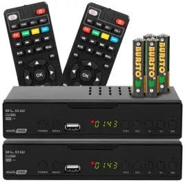 2x-tuner-dekoder-dvb-t2-tv-naziemnej-h-265-hevc-fhd-usb-hdmi-pilot-baterie