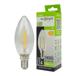 zarowka-led-swieczka-b35-e14-2w-240lm-2700k-ciepla-filament-ecolight