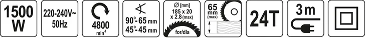pilarka-tarczowa-185mm-1500w-maksymalna-glebokosc-ciecia-65-mm