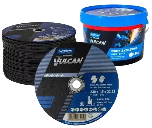 Tarcza do cięcia NORTON VULCAN 230x1,9 - 50 SZTUK