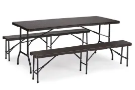 zestaw-cateringowy-stol-bankietowy-180x74cm-2-lawki-ratan-braz