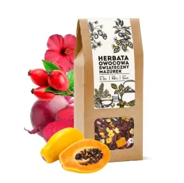herbata-owocowa-swiateczny-mazurek-na-prezent-tea-lisciasta-hibiskus-100g