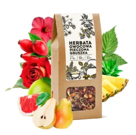 herbata-owocowa-pieczona-gruszka-sypana-premium-lisciasta-hibiskus-tea-100g