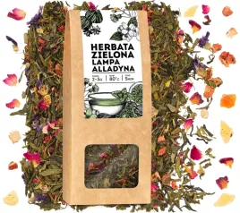 zielona-herbata-lampa-alladyna-sencha-maliny-truskawki-platki-roz-owoce-50g