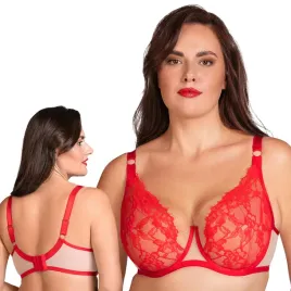 vivisence-1084-czerwony-koronka-biustonosz-soft-miekki-105b