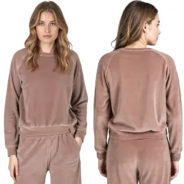 vivisence-9005-bezowy-welurowa-sportowa-bawelna-modna-nierozpinana-m-bluza