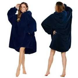 vivisence-5028-granatowy-bluza-oversize-szlafrok-granat