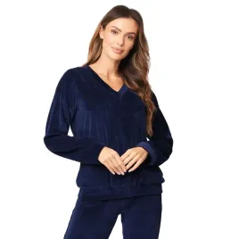vivisence-9002-granatowy-bluza-nierozpinana-welur-s