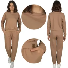 vivisence-9204kmpl-bezowy-bawelna-komplet-damski-bluza-spodnie-xl-dresy