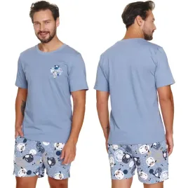 doctor-nap-pm-7207-sheep-bawelna-krotka-niebieski-meska-2xl-pizama