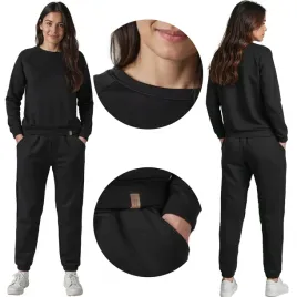 vivisence-9204kmpl-czarny-bawelna-komplet-damski-bluza-spodnie-2xl-dresy