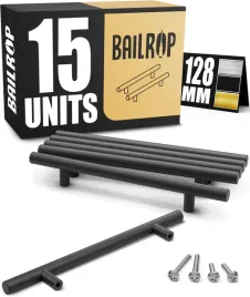 bailrop-uchwyty-do-szafek-kuchennych-czarne-128-mm-15-szt