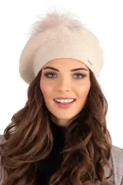 beret-z-pomponem-bezowy-vivisence-7035-uniwersalny-nakrycie-glowy-czapka