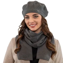 vivisence-7005kmpl-ciemnoszary-uniwersalny-cieply-kmpl-welna-beret-szalik