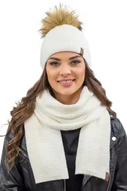 komplet-czapka-szalik-ecru-vivisence-7041kmpl-czapka-z-pomponem