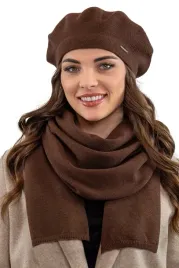 vivisence-7005kmpl-brazowy-uniwersalny-cieply-kmpl-welna-beret-szalik