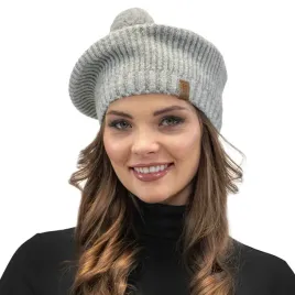 beret-jasnoszary-z-pomponem-vivisence-7074-uniwersalny-nakrycie-glowy
