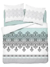 posciel-satynowa-140x200-ornamentowa-biala-turkusowa-glamour-home-satin-4