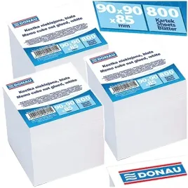 kostka-nieklejona-800-kart-90x90x85-bloczek-biurowy-bialy-xxl-donau-3szt