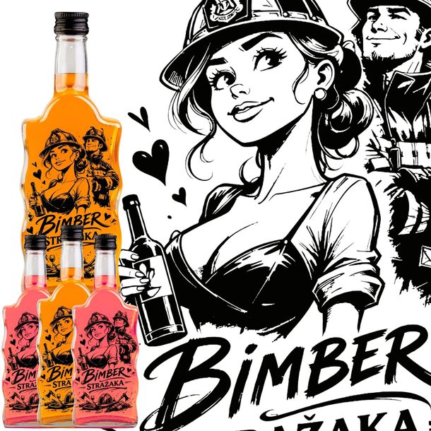 x20 BUTELKI FALA 500ML STRAŻACKIE SZKŁO 0,5L DO ROZLEWANIA ALKOHOLU