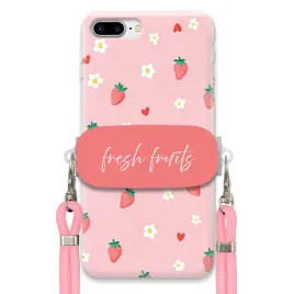 etui-do-iphone-7-plus-uchwyt-rozowy-sznurek-pink-fresh-fruits-truskawki