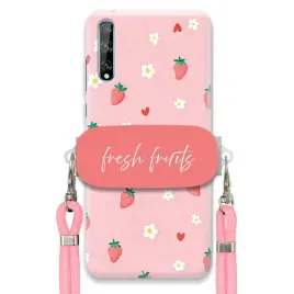 etui-do-huawei-y8p-uchwyt-rozowy-sznurek-pink-fresh-fruits-truskawki-cute