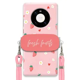 etui-do-huawei-mate-40-uchwyt-rozowy-sznurek-pink-fresh-fruits-truskawki