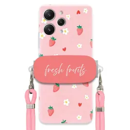 etui-do-xiaomi-redmi-12-4g-uchwyt-rozowy-sznurek-pink-fresh-fruits-urocze