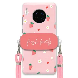 etui-do-huawei-mate-30-uchwyt-rozowy-sznurek-pink-fresh-fruits-truskawki
