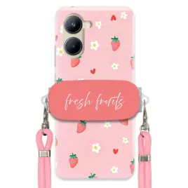 etui-do-realme-c33-uchwyt-rozowy-sznurek-pink-fresh-fruits-truskawki-cute