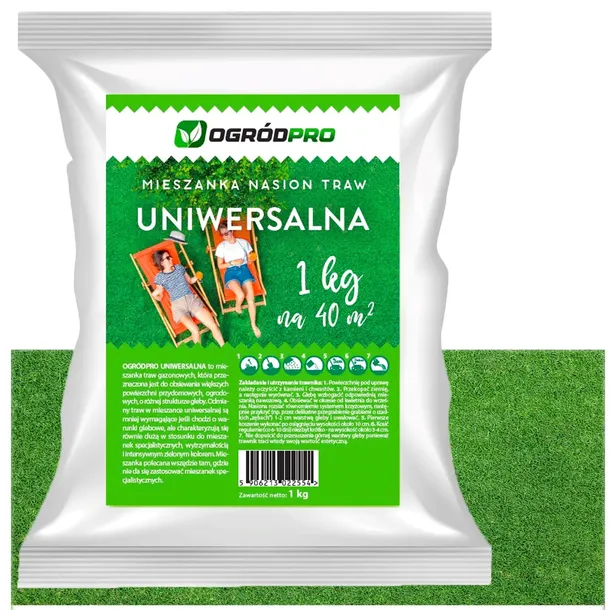 TRAWA NASIONA Samozagęszczająca Odporna na Deptanie Psa UNIWERSALNA 1 kg