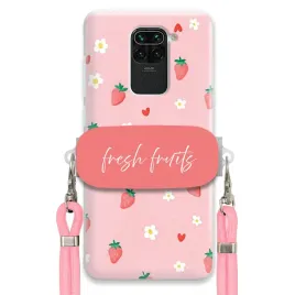 etui-do-xiaomi-redmi-note-9-uchwyt-rozowy-sznurek-fresh-fruits-truskawki