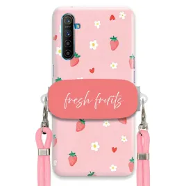 etui-do-realme-x2-uchwyt-rozowy-sznurek-pink-fresh-fruits-truskawki-cute