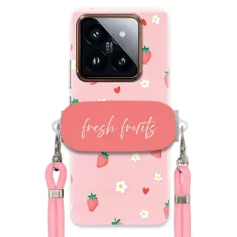 etui-do-xiaomi-14-pro-uchwyt-rozowy-sznurek-pink-fresh-fruits-truskawki